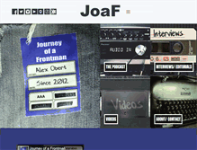 Tablet Screenshot of journeyofafrontman.com
